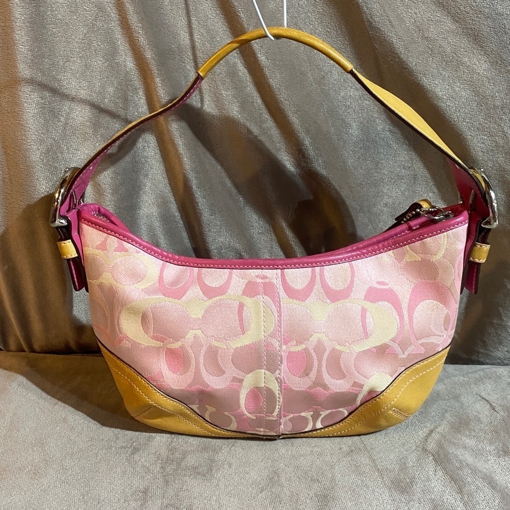 Y2K Coach Pink Optic Soho Hobo Shoulder Bag